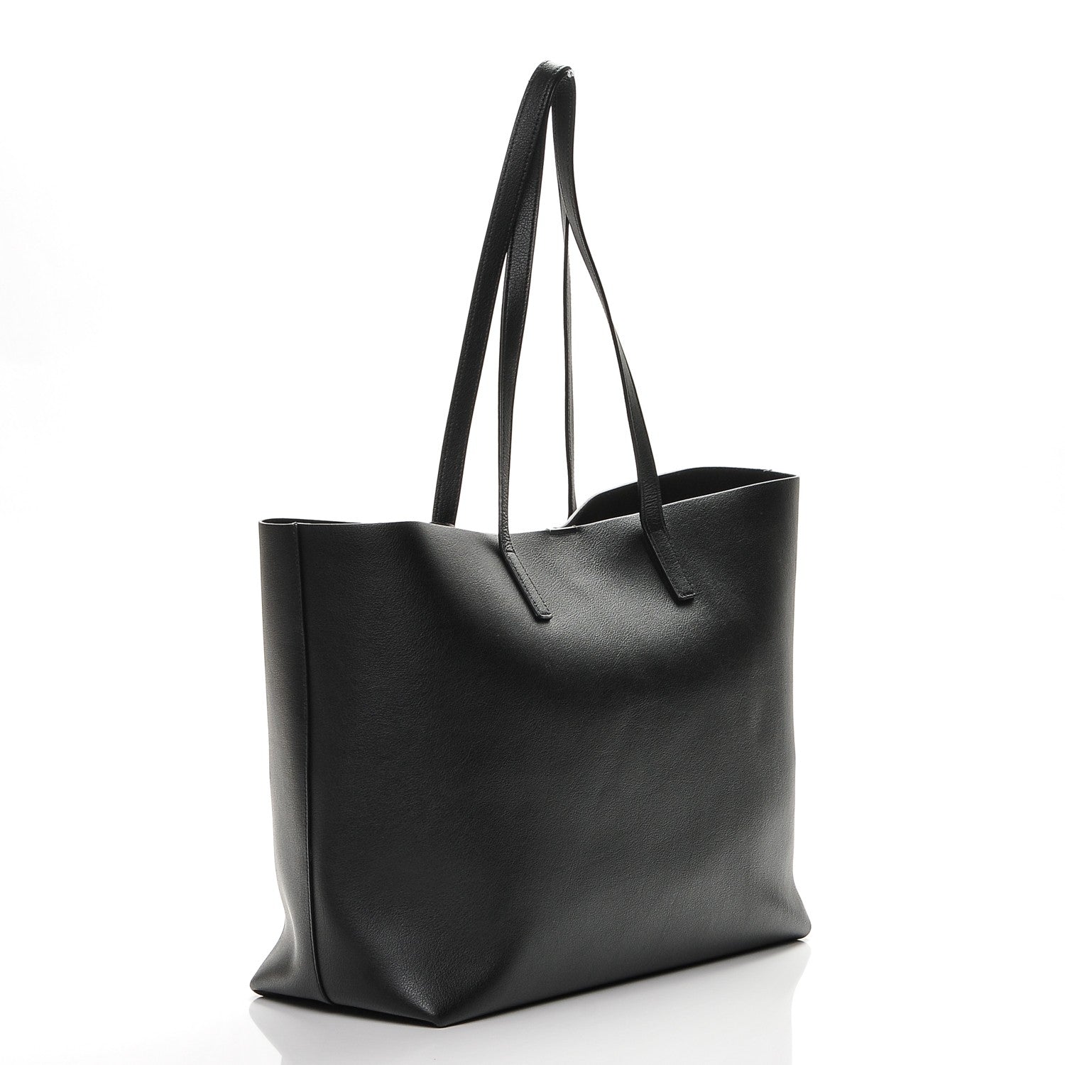Saint Laurent Calfskin Large Shopping Tote Black 3 of 8