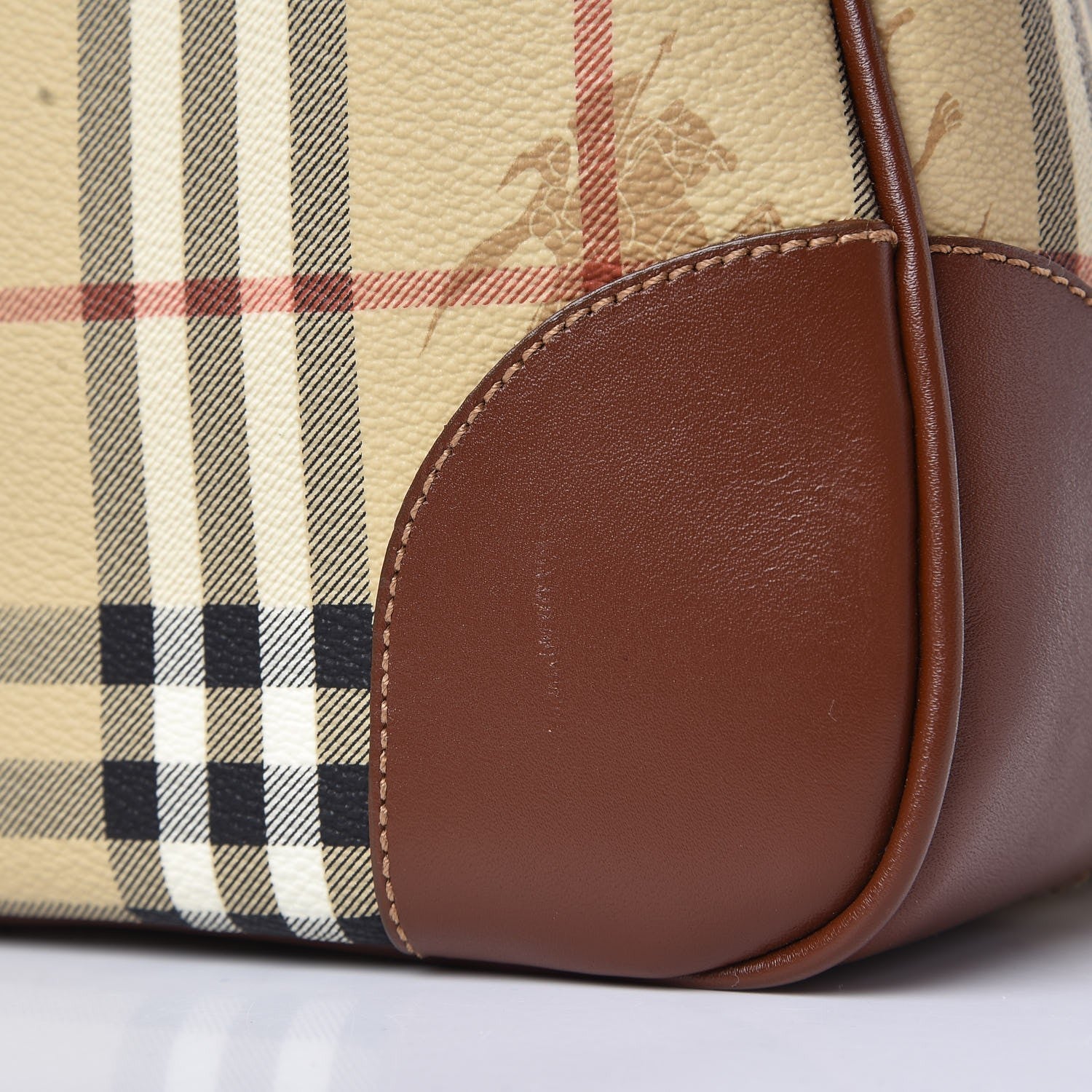 Burberry Haymarket Check Duffle Bag Brown 10 of 11