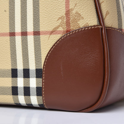 Burberry Haymarket Check Duffle Bag Brown 10 of 11