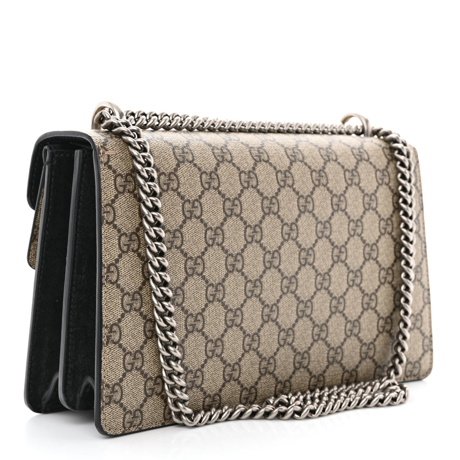 Gucci GG Supreme Monogram Small Dionysus Shoulder Bag Black 3 of 10