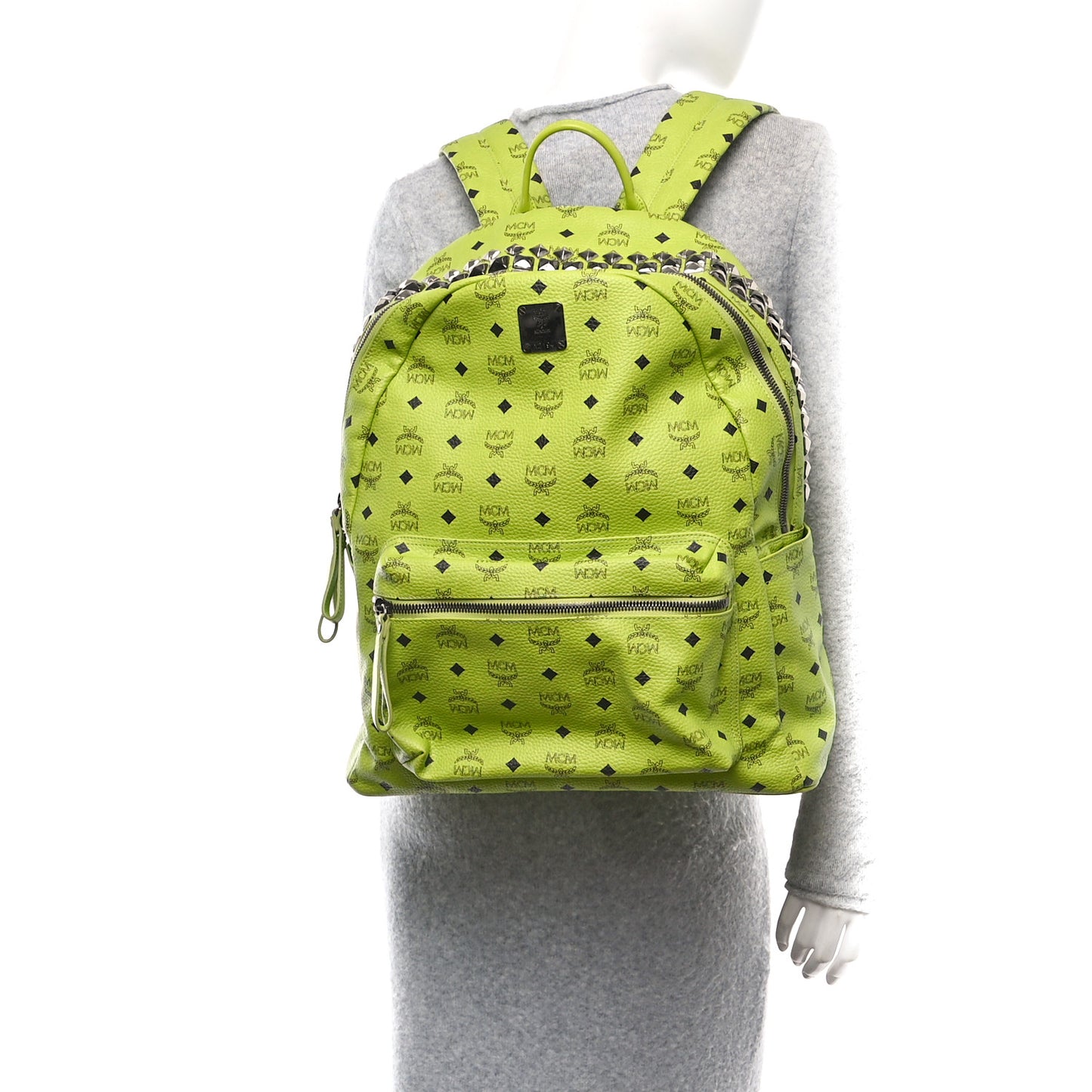 Visetos Crown Stud Large Stark Backpack Green