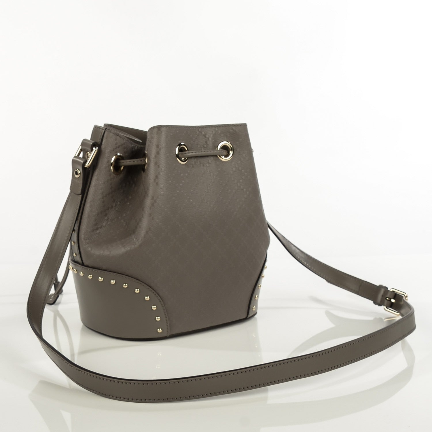 Gucci Bright Diamante Studded Small Bucket Bag Loess 3 of 7