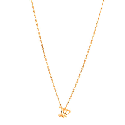 Saint Laurent Metal Opyum Twist Necklace Gold 1 of 4
