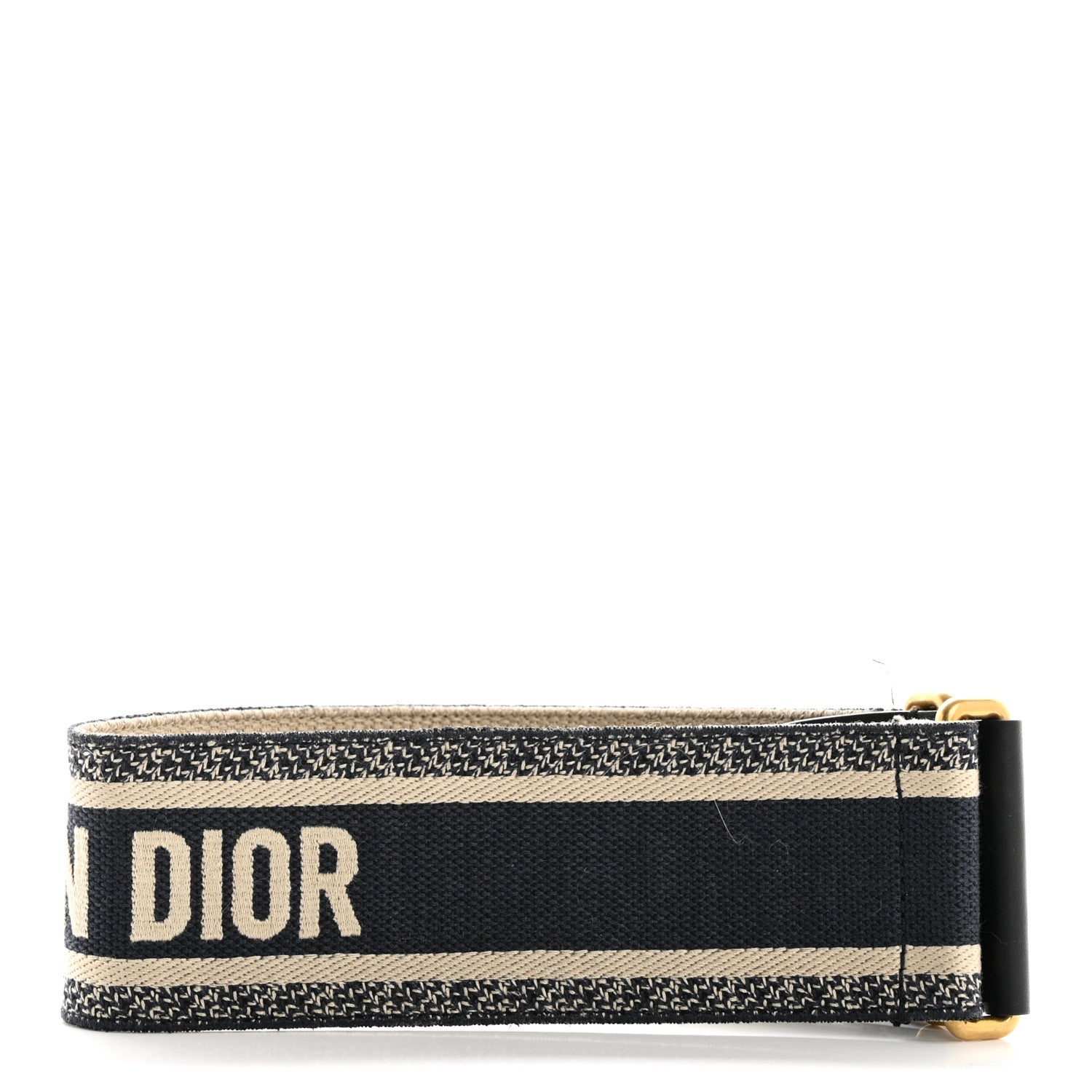 Christian Dior Canvas Embroidered Book Belt 75 30 Bleu 2 of 8