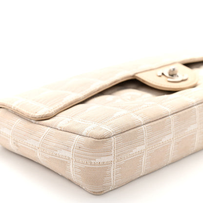 Chanel Nylon Travel East West Flap Beige 9 of 13