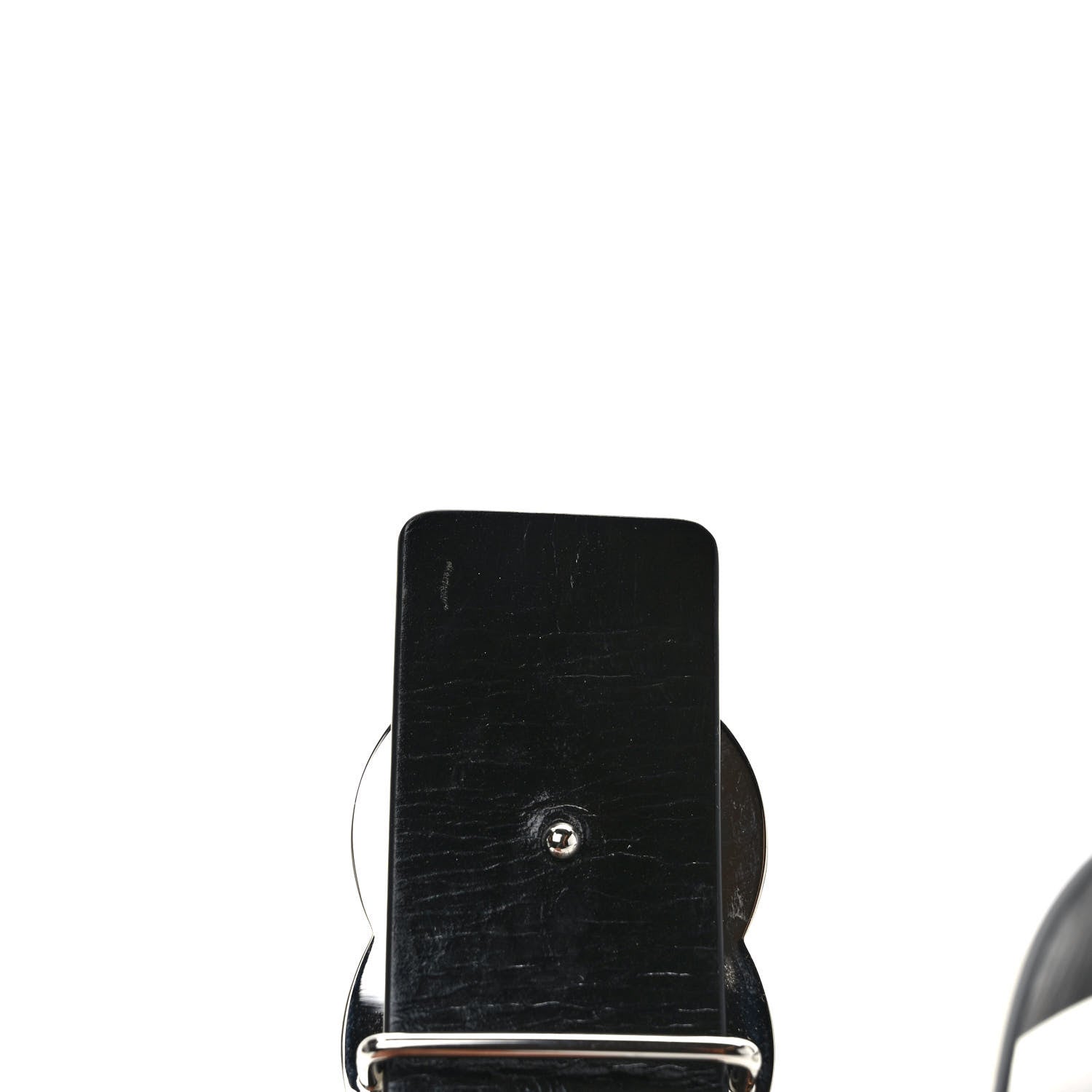 Chanel Patent Calfskin CC Reversible Belt 90 36 Black White 4 of 5