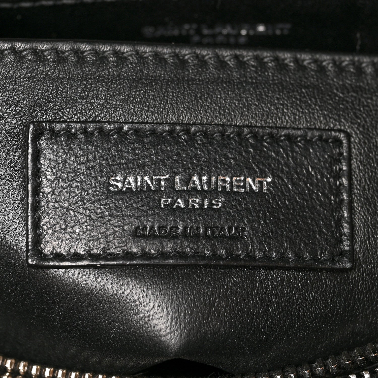 Saint Laurent Calfskin Y Quilted Monogram Small Loulou Chain Satchel Black 7 of 11