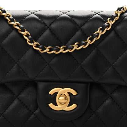Chanel Lambskin Quilted Mini Rectangular Pearl Crush Flap Black 7 of 10