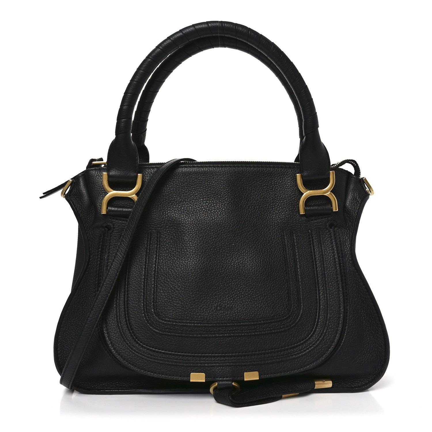 Chloe Calfskin Medium Marcie Satchel Black 1 of 9