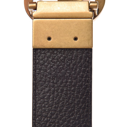 Gucci Calfskin Double G Reversible 37mm Belt 85 34 Black Cocoa 4 of 6