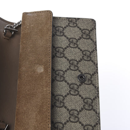 Gucci GG Supreme Monogram Super Mini Dionysus Shoulder Bag Taupe 12 of 13