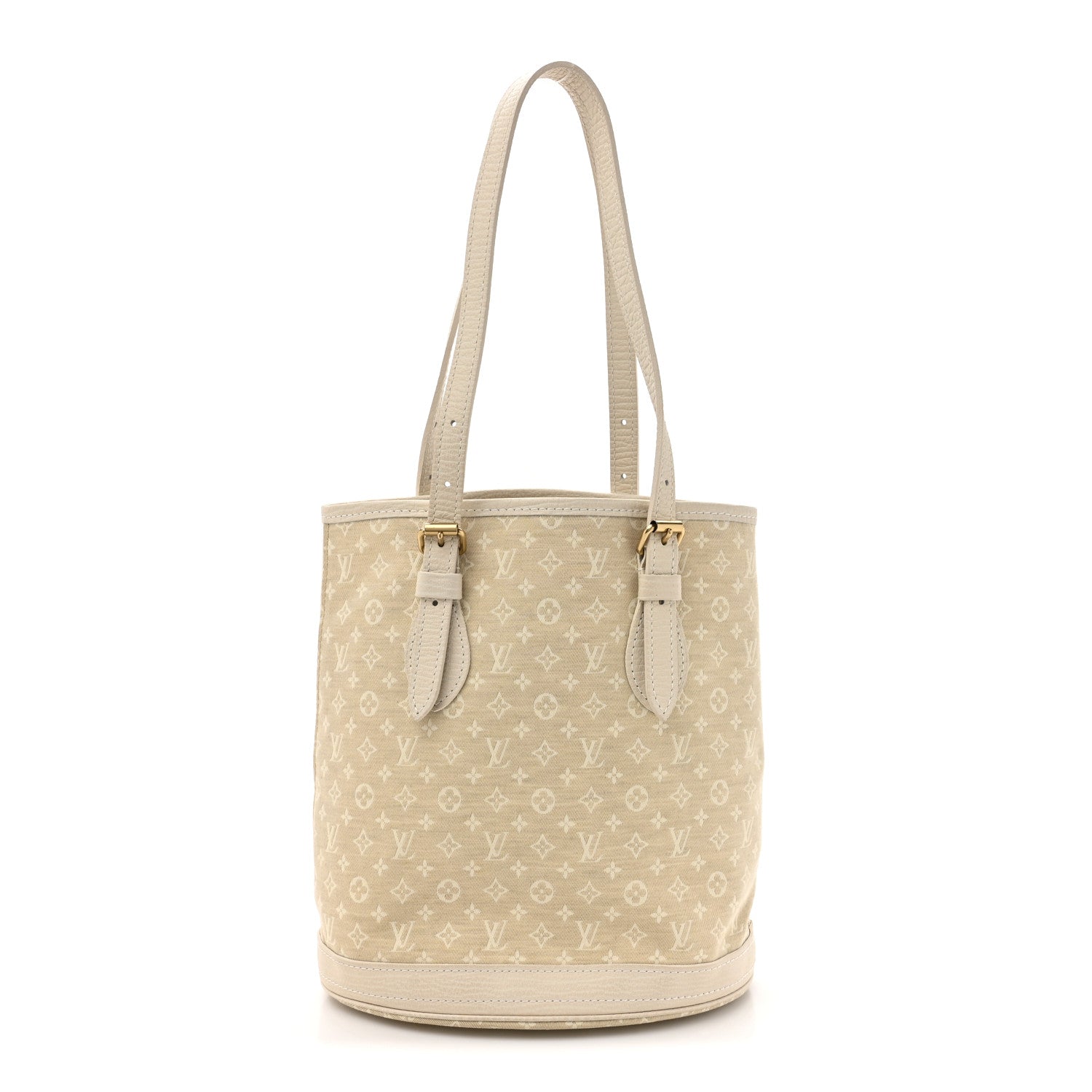 Louis Vuitton Mini Lin Monogram Bucket Bag Dune 1 of 9