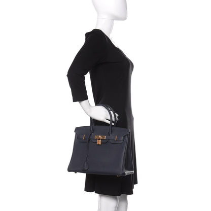 Hermes Togo Birkin 30 Bleu Nuit 2 of 10