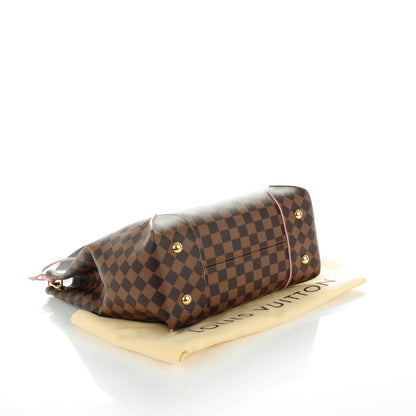 Louis Vuitton Damier Ebene Caissa Hobo Rose Ballerine 4 of 7