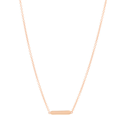Tiffany 18K Rose Gold Tag Chain Necklace 1 of 5