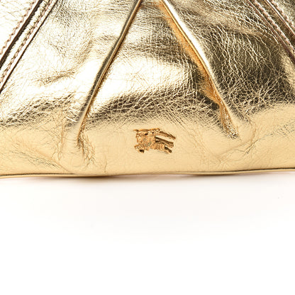 Burberry Metallic Calfskin Shoulder Bag Gold 10 of 10