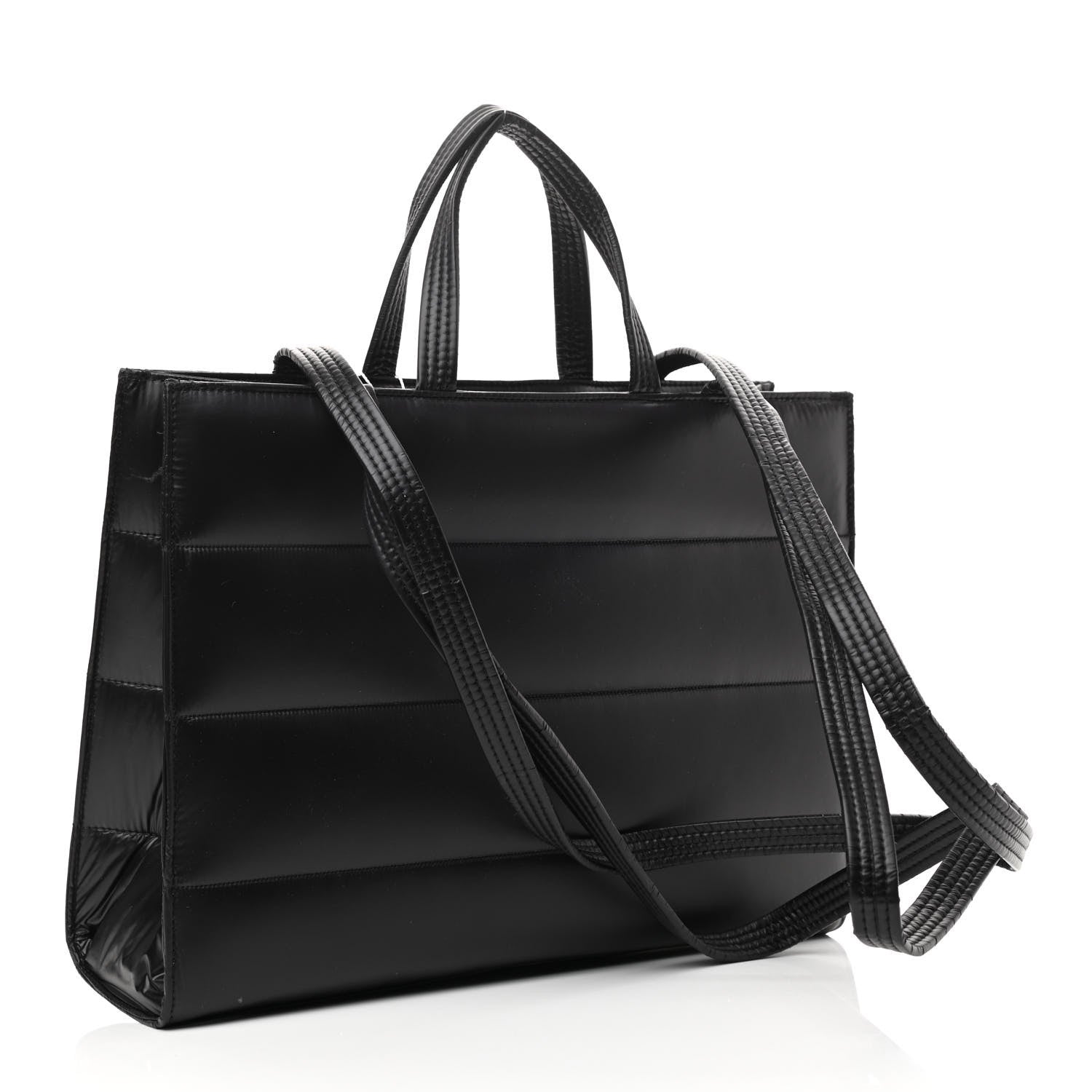 Telfar Nylon Medium Puff Shopping Bag Black 3 of 11