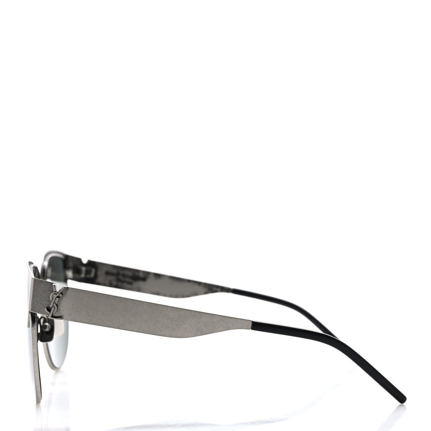 Aged Metal Cat Eye SLM43 Sunglasses Silver