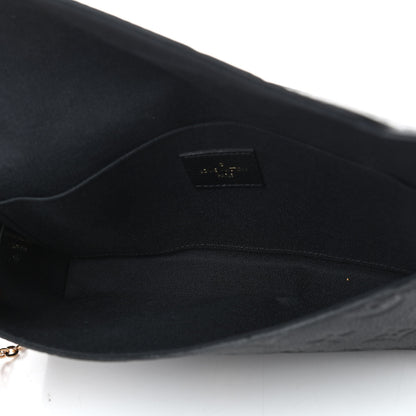 Louis Vuitton Empreinte Pochette Felicie Chain Wallet Black 6 of 10