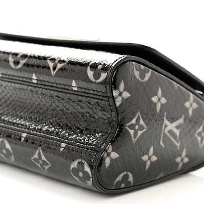 Louis Vuitton Snakeskin Monogram Twist Shoulder Bag PM Black 10 of 10
