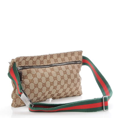 Gucci Monogram Web Belt Bag Dark Brown 3 of 7