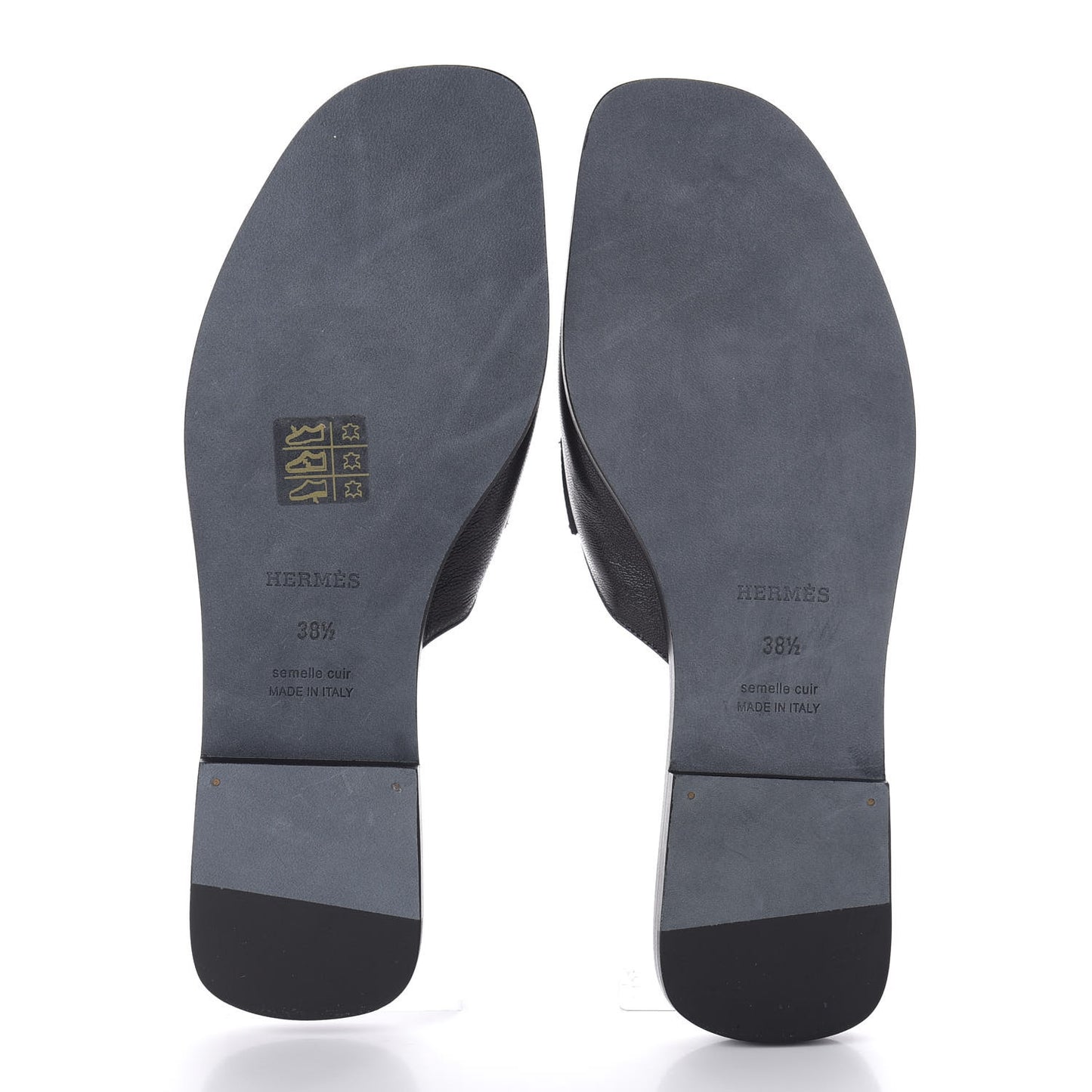 Goatskin Auteuil Sandals 38.5 Black