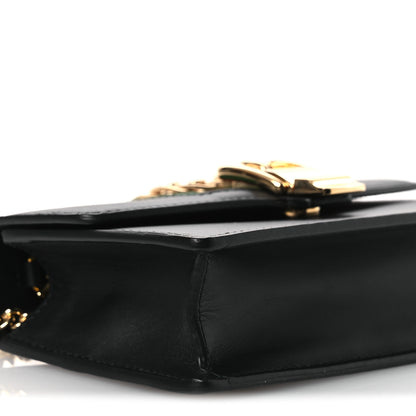 Gucci Calfskin Super Mini Sylvie Chain Shoulder Bag Black 9 of 10