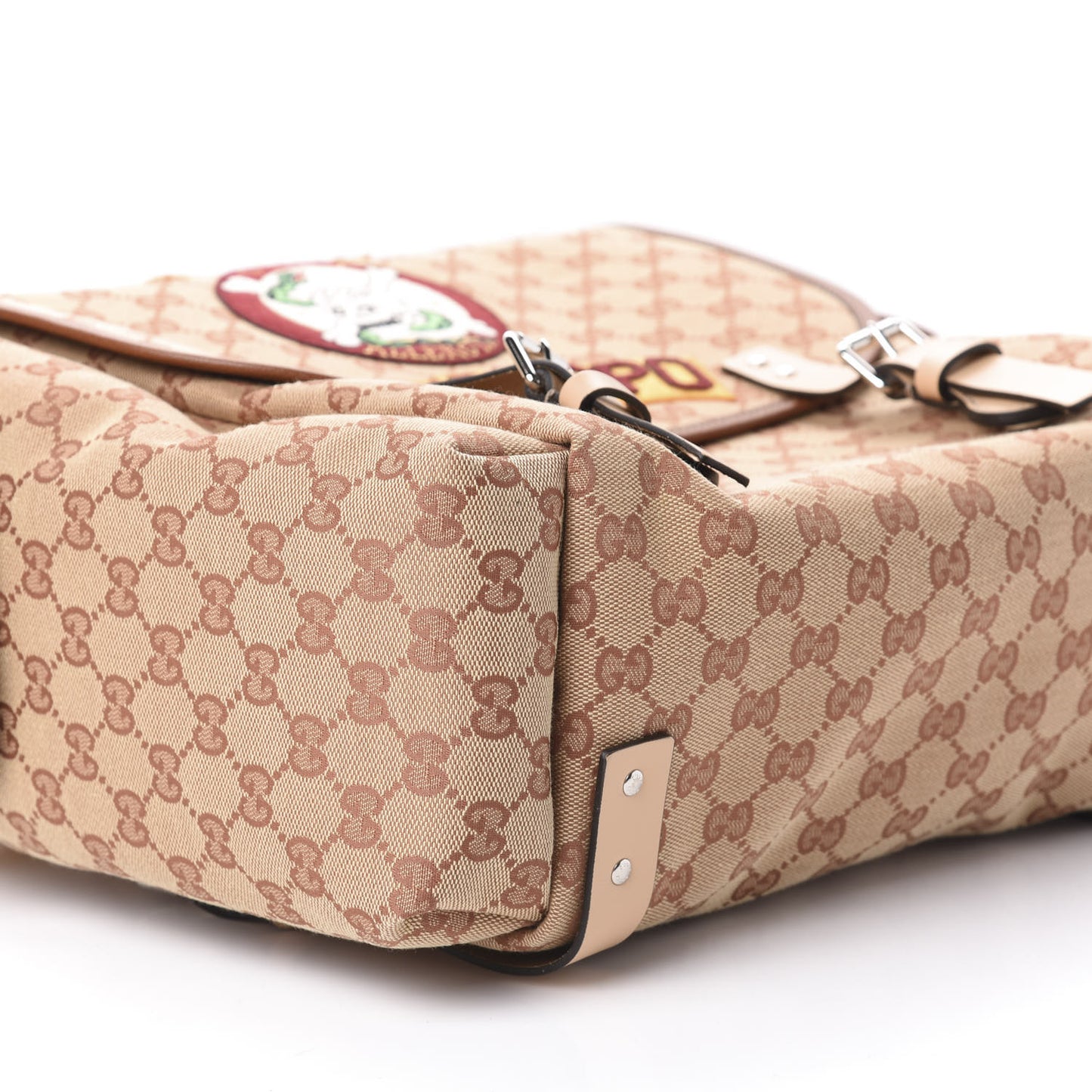 Monogram Childrens Sciroppo Patch Backpack Beige