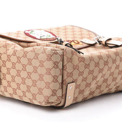 Gucci Monogram Childrens Sciroppo Patch Backpack Beige 7 of 9