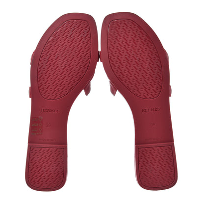 Hermes Rubber Aloha Sandals 39 Rose Baie 6 of 11