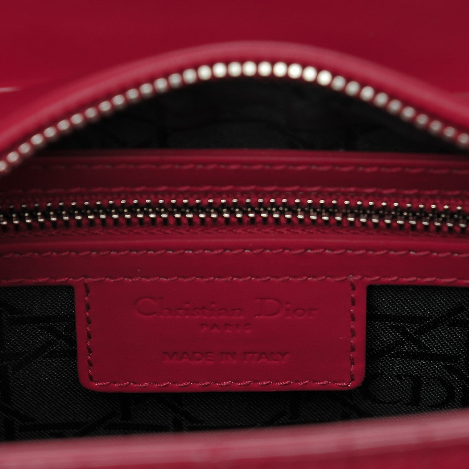 Christian Dior Patent Cannage Medium Lady Dior Fuchsia 6 of 8