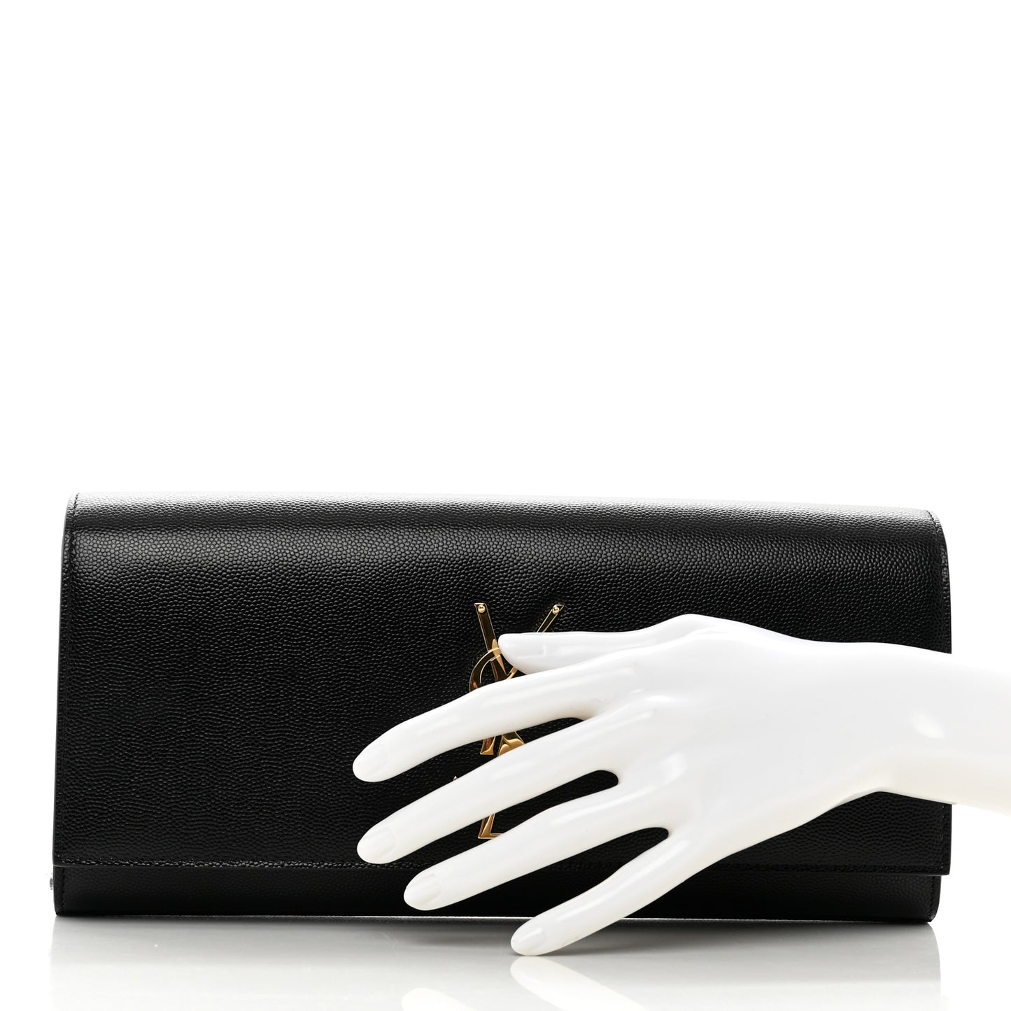 Grain De Poudre Monogram Cassandre Clutch Black
