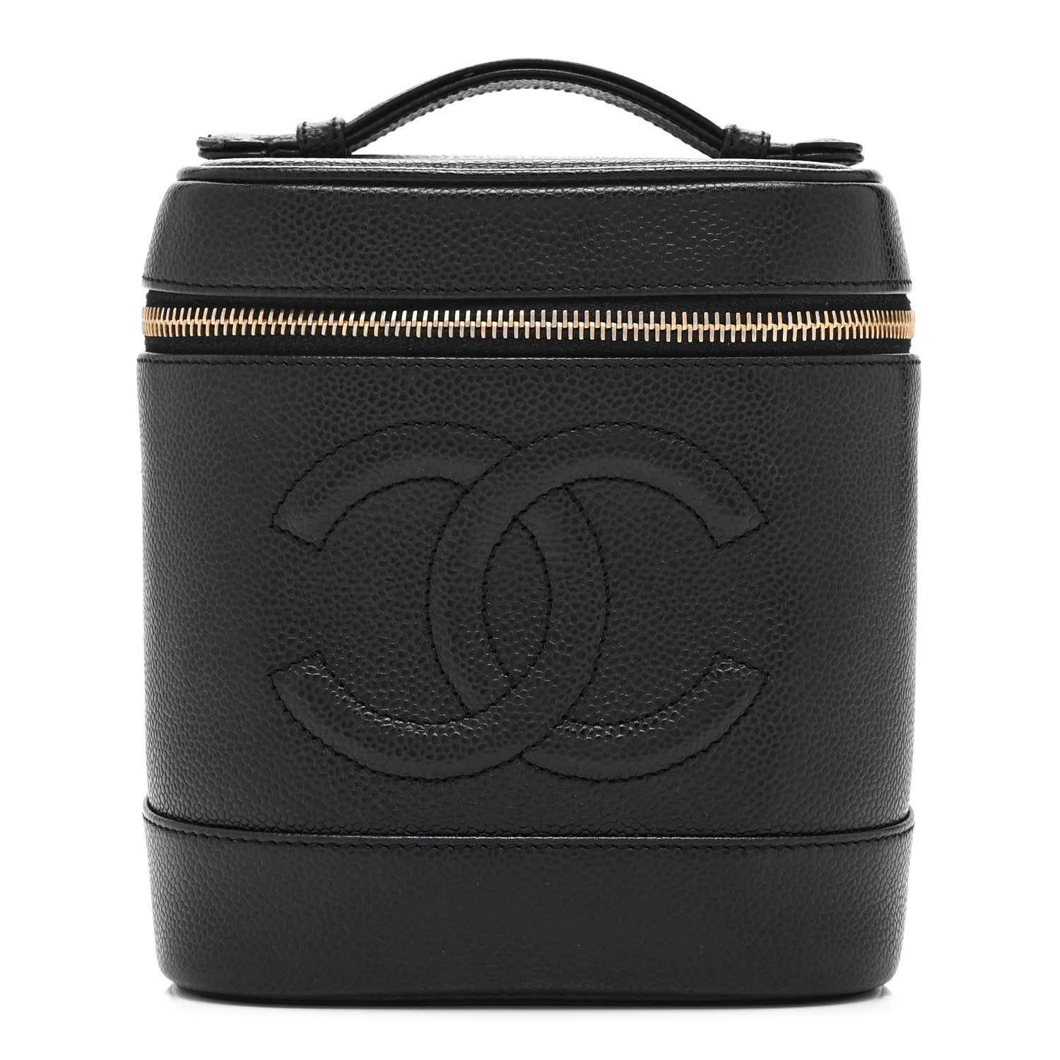 Chanel Caviar Vanity Cosmetic Case Black 1 of 11