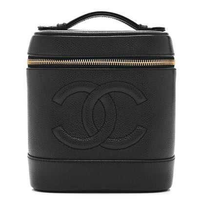 Chanel Caviar Vanity Cosmetic Case Black 1 of 11