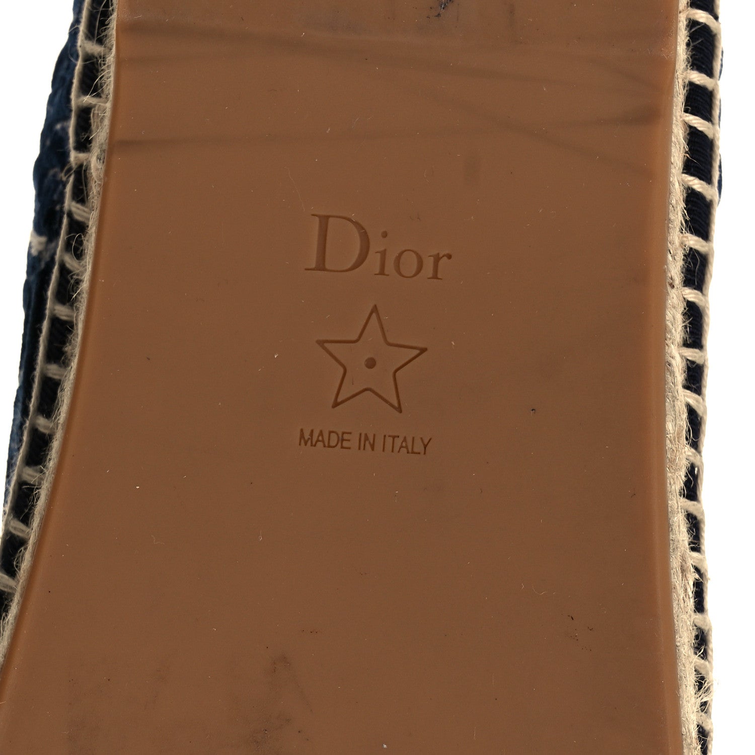 Christian Dior Velvet Oblique Granville Espadrille Boots 38 Deep Blue 16 of 21