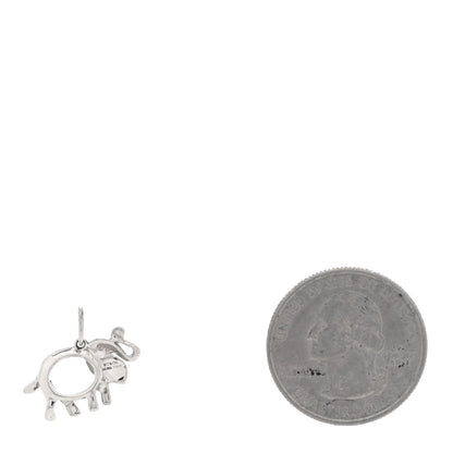 Tiffany Sterling Silver Tsavorite Save the Wild Elephant Charm 2 of 4