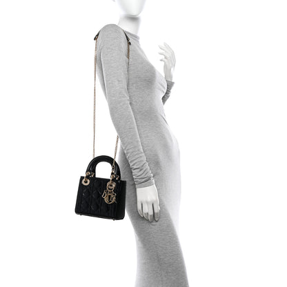 Christian Dior Patent Cannage Mini Lady Dior Black 2 of 10