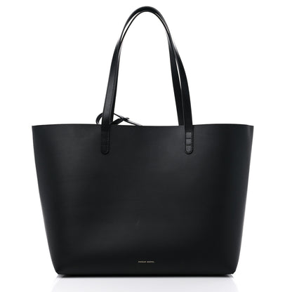 Mansur Gavriel Calfskin Large Shopping Tote Black Flamma 3 of 11