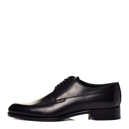 Christian Dior Brushed Calfskin Derby Shoes 40.5 Black 1 of 9