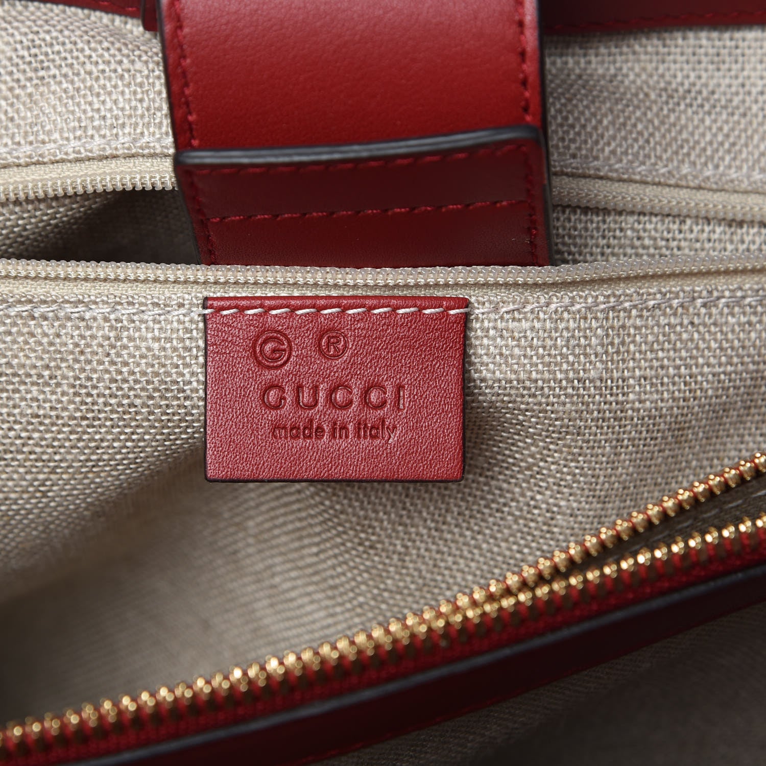 Gucci Soft Microguccissima Large Tote Red 7 of 10