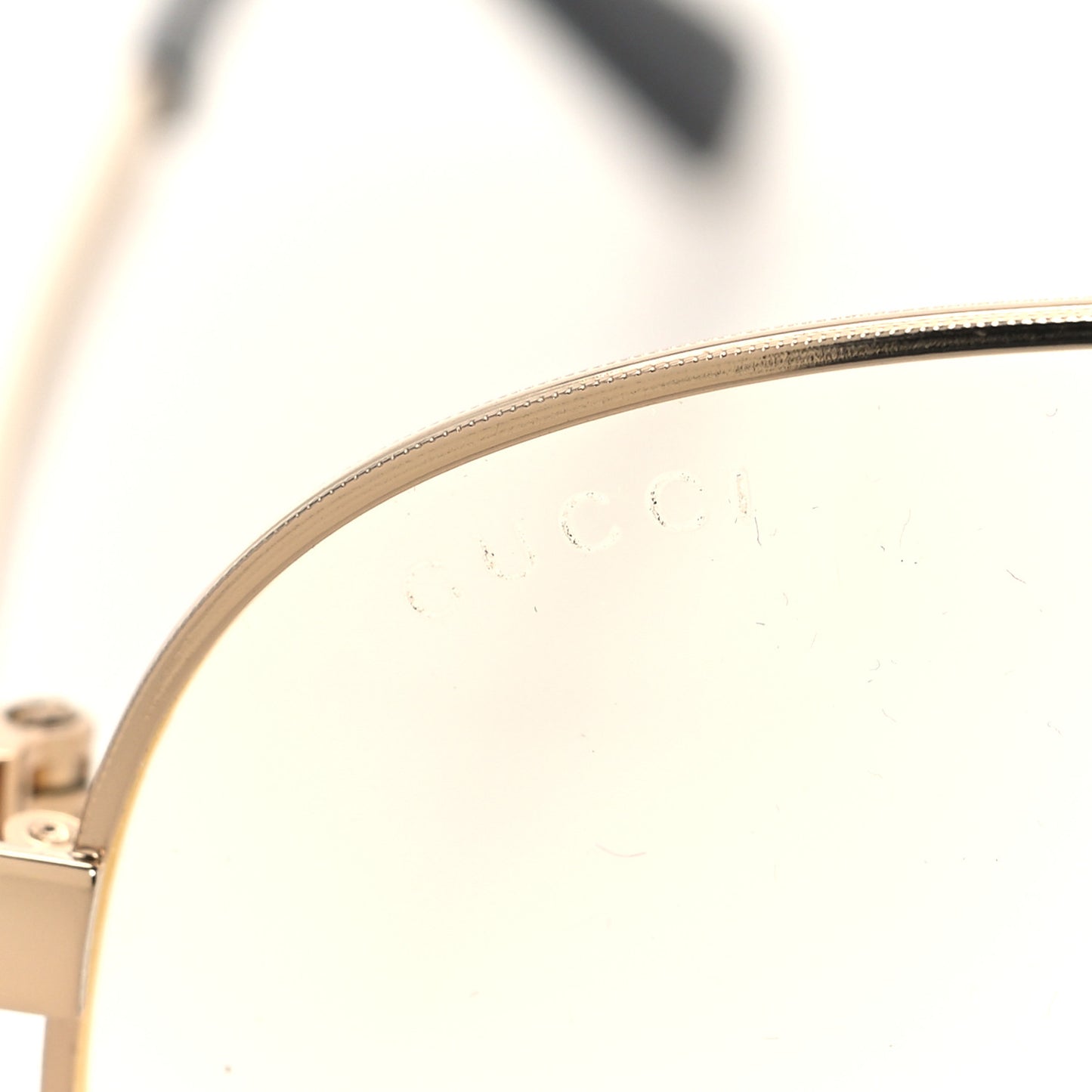 Aviator Eyeglasses GG0138S Gold Black