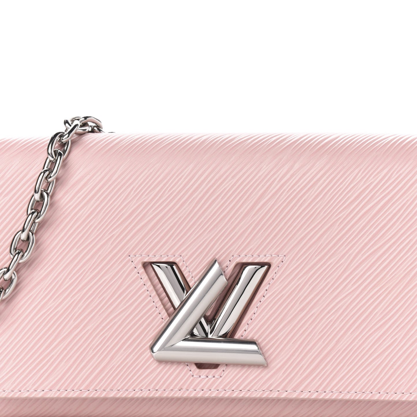 Epi Twist Chain Wallet Rose Ballerine