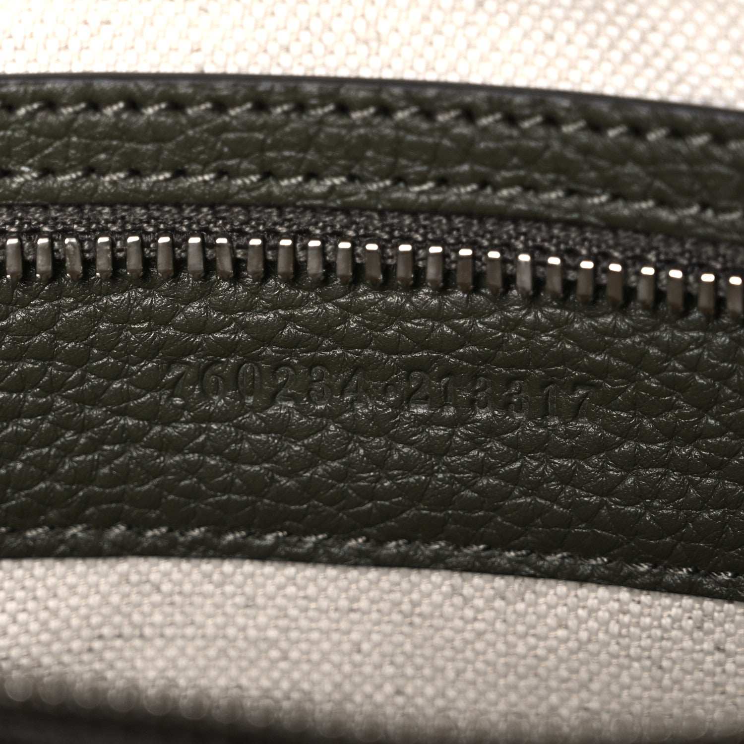 Gucci Piuma Calfskin Jumbo GG Embossed Double Buckle Medium Messenger Bag Dark Vintage Olive 7 of 10