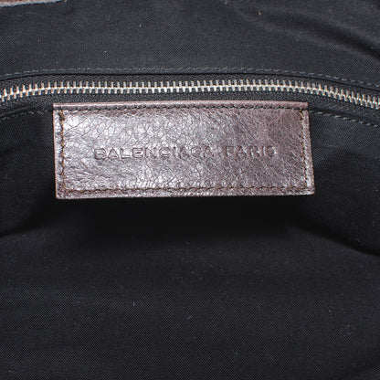 Balenciaga Agneau Giant Weekender Brown 6 of 7