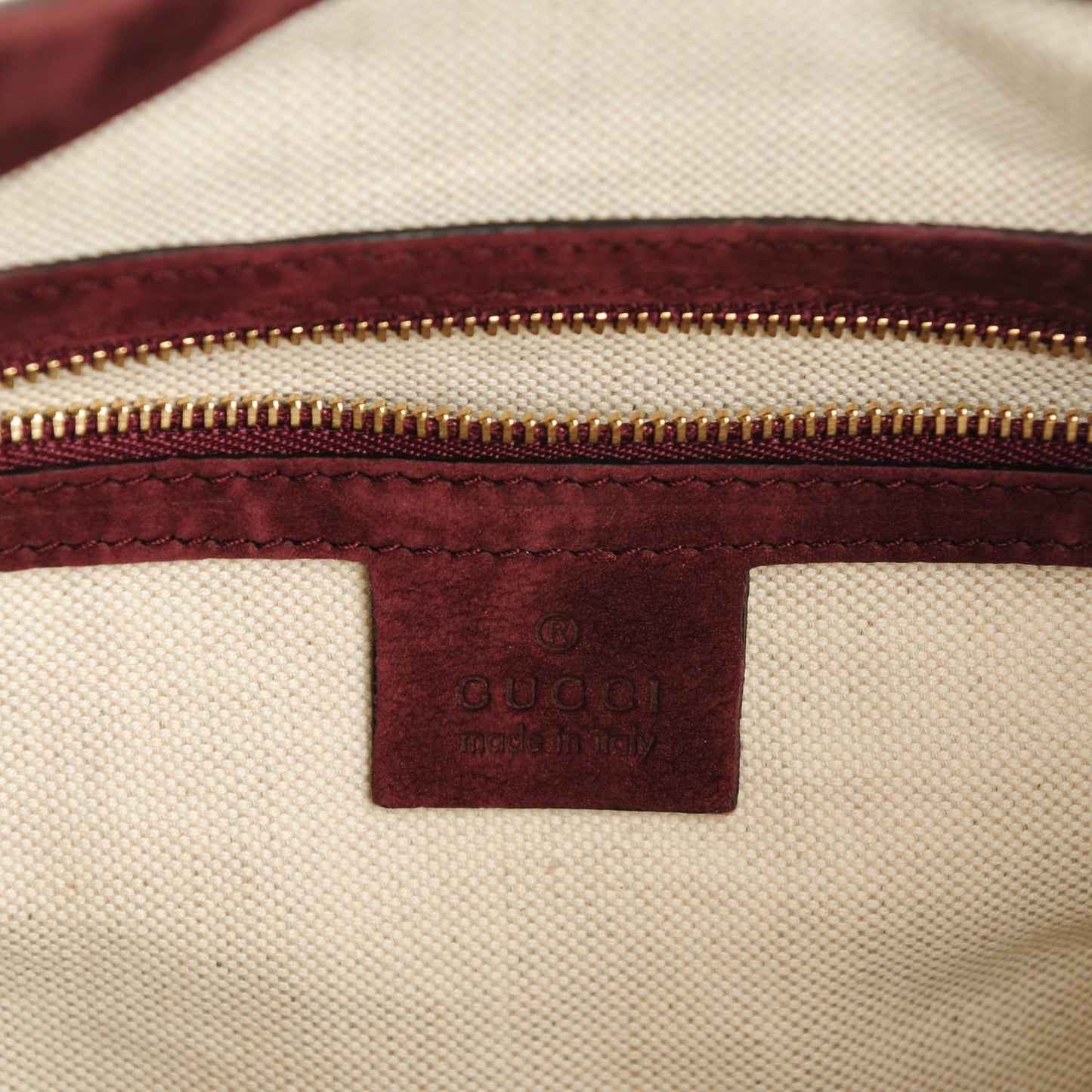 Nubuck Medium Jackie Shoulder Bag Burgundy