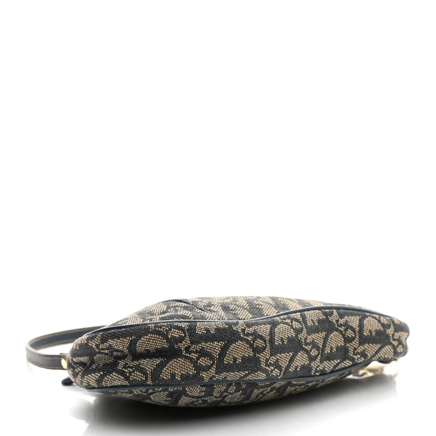 Christian Dior Monogram Mini Saddle Pochette Navy 4 of 12