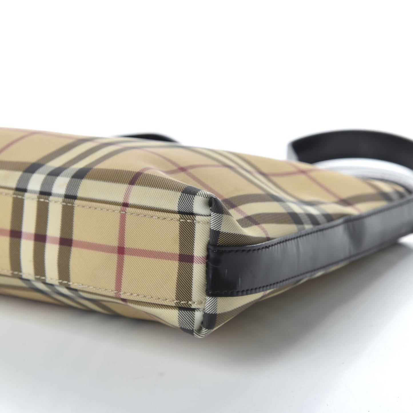 House Check Shoulder Bag Black