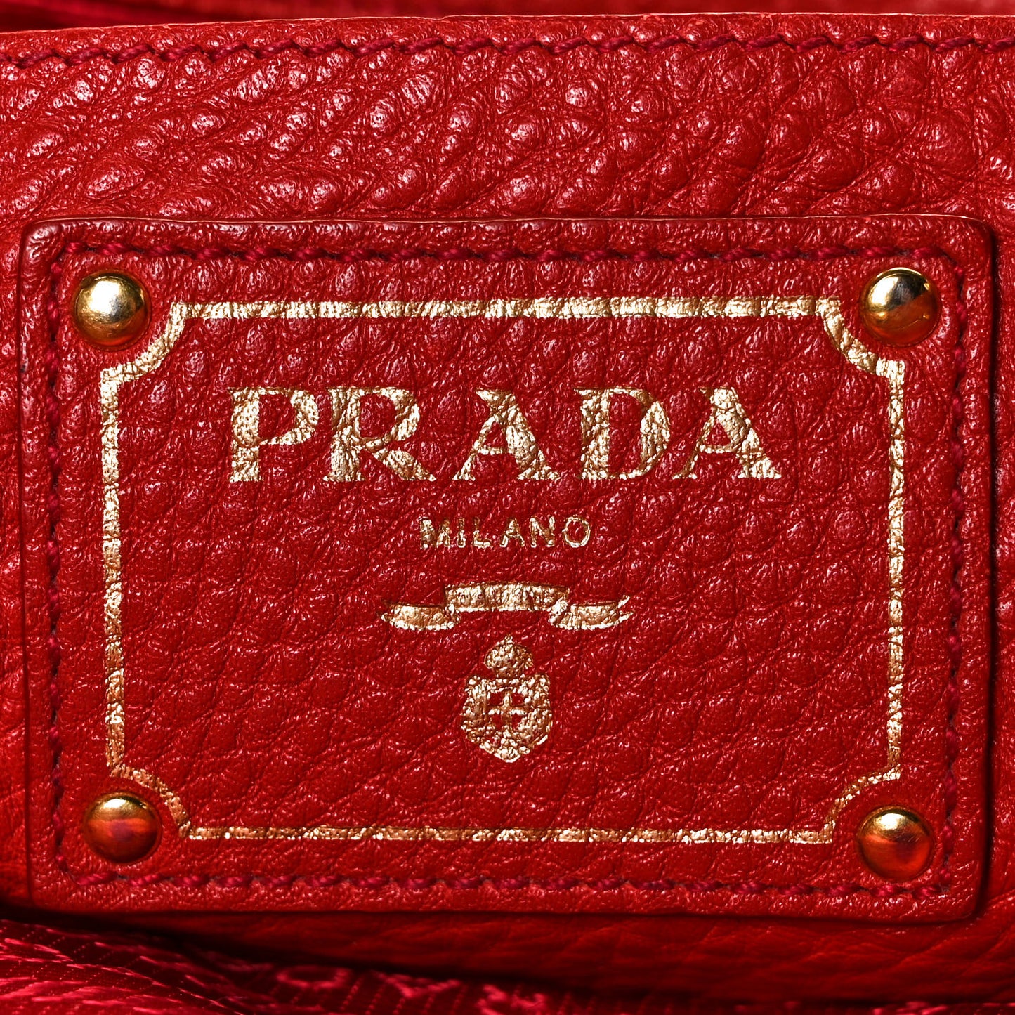 Vitello Daino Tote Rosso