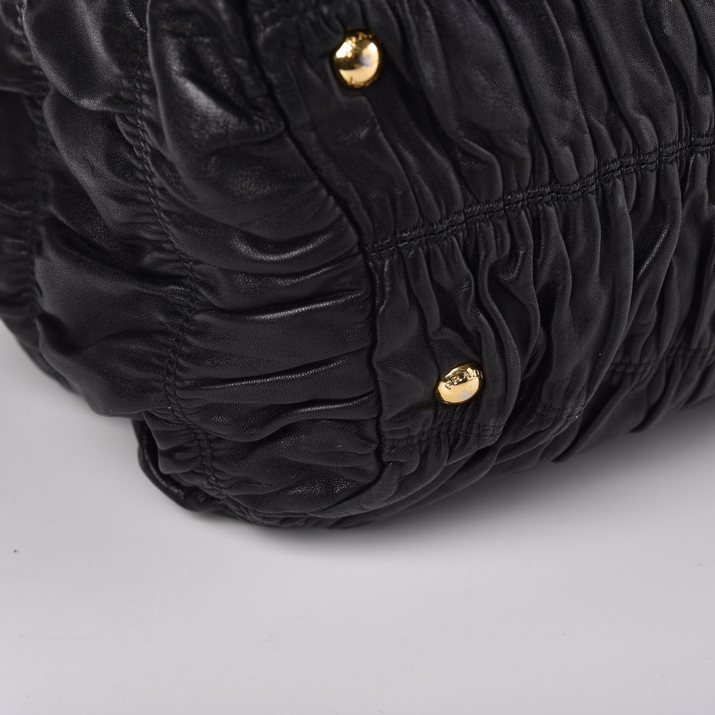 Nappa Gaufre Tote Black