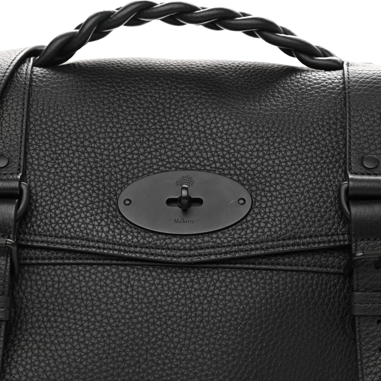 Mulberry Heavy Grain Oversized Alexa Black 7 of 9